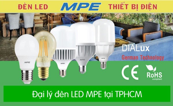 Đại lý đèn LED MPE tại TPHCM uy tín chính hãng giá rẻ