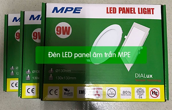 Đèn led panel âm trần MPE giá rẻ chất lượng cao