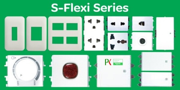 Công tắc ổ cắm S-Flexi: Xuất xứ, đặc điểm, các loại, nơi bán